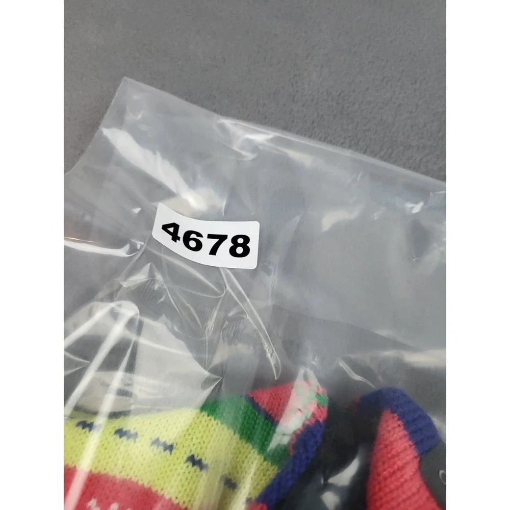 Columbia Knit Beanie Youth One Size‎ Red Earflap Nordic Snowflake Omni Heat Cap